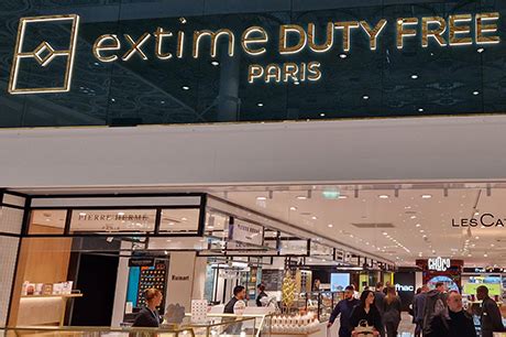 extime duty free paris airport.